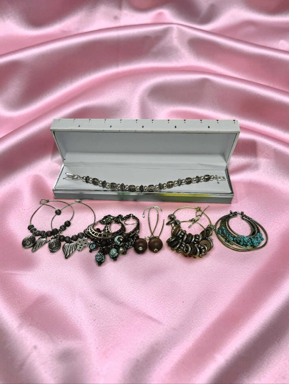 Source Unknown Earrings And Bracelet